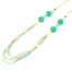 Sautoir-Collier-Multi-Rangs-Boules-et-Perles-Rocaille-Vert-Dore