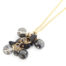 Sautoir-Collier-Metal-Dore-Pendentif-Grappe-de-Boules-a-Facettes-et-Perles-Grises