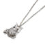 Sautoir-Collier-Pendentif-Chouette-Hibou-sur-Branche-Metal-Vieilli-Argente