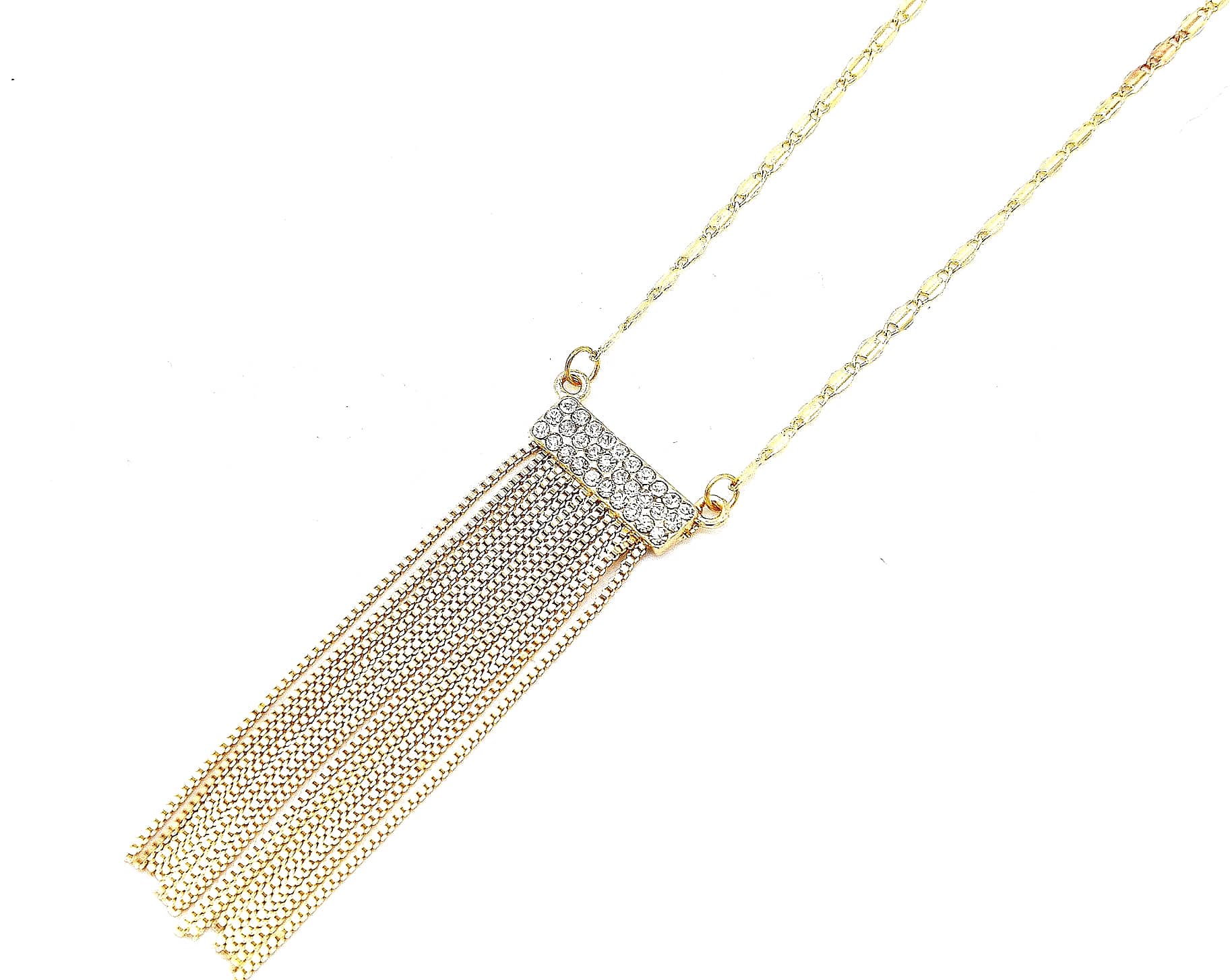 Bande Métal Pendentif Fantaisie Mode Et Doré Cc586 Strass Collier Franges 5JT3lF1uKc