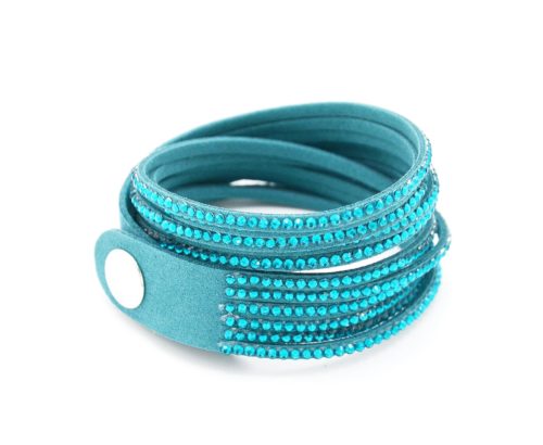 Bracelet-Slake-Double-Tour-6-Rangs-Strass-Bleu-Canard