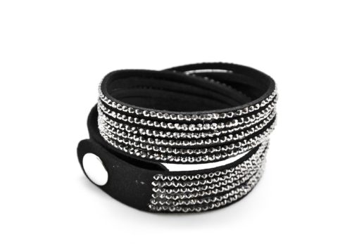 Bracelet-Slake-Double-Tour-6-Rangs-Strass-NoirGris