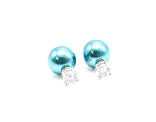 Boucles-dOreilles-Double-Perles-Cercle-Zirconium-et-Perle-Bleue