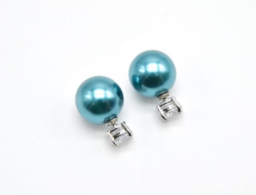 Boucles-dOreilles-Double-Perles-Cercle-Zirconium-et-Perle-Bleue