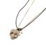 Collier-Cordon-Noir-Fine-Chaine-Pendentif-Tete-de-Mort-Strass-Metal-Dore