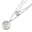 Sautoir-Collier-Double-Chaines-Cercles-Motif-Ajoure-Metal-Argente-avec-Cristaux