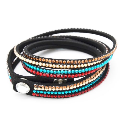 Bracelet-Slake-Double-Tour-4-Rangs-Strass-Multicolore