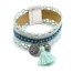 Bracelet-Manchette-Aimante-Dentelle-Cuir-et-Charms-Bleu