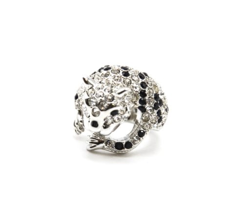 Bague-Statement-Tigre-Felin-Metal-et-Strass-Argente-Noir