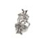 Bague-Statement-Double-Fleurs-Metal-et-Strass-Argente