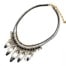 Collier-Pendentif-Perles-Chaines-et-Plumes-Ethnique-Email-NoirGrisBlanc