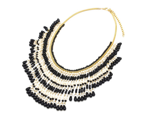 Collier-Plastron-Oriental-Cascade-de-Perles-NoirBeige