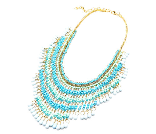 Collier-Plastron-Oriental-Cascade-de-Perles-Bleu