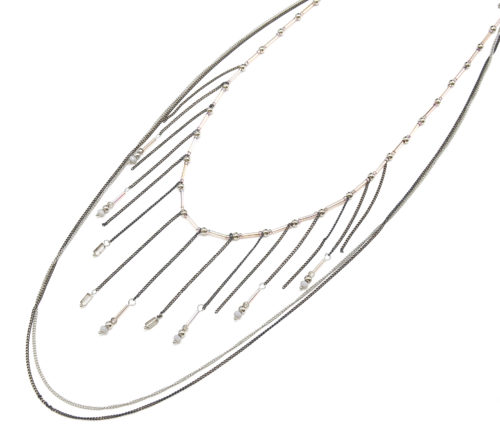 Sautoir-Collier-Multi-Rangs-et-Mini-Chaines-avec-Perles-Grises