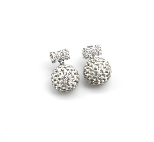 Boucles-dOreilles-Petit-Noeud-Papillon-et-Boule-Strass-Blanc