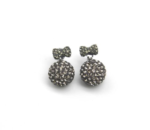 Boucles-dOreilles-Petit-Noeud-Papillon-et-Boule-Strass-Gris