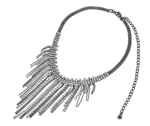 Collier-Plastron-Chic-Multi-Chaines-Metal-et-Strass-Gris