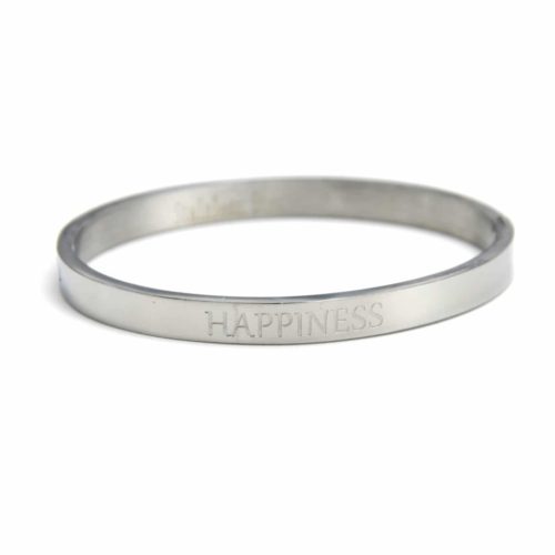 Bracelet-Jonc-Moyen-Acier-Argente-avec-Message-Happiness