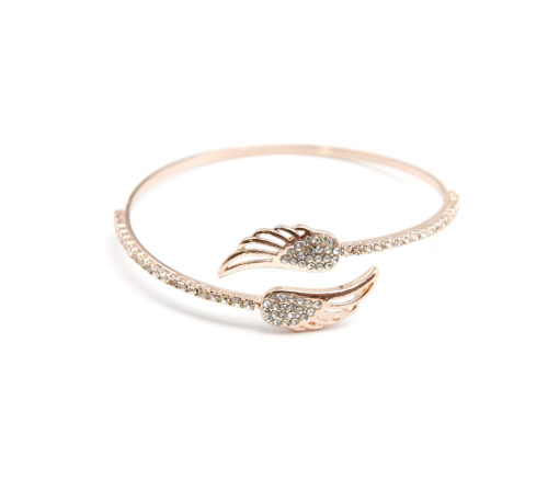 Bracelet-Jonc-Ouvert-avec-Ailes-dAnge-Metal-et-Strass-Or-Rose
