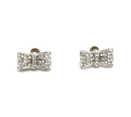 Boucles-dOreilles-Noeud-Ruban-Metal-Strass-Argente