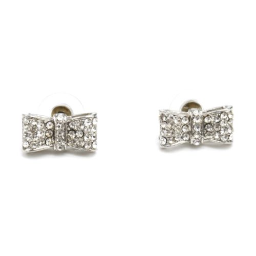 Boucles-dOreilles-Noeud-Ruban-Metal-Strass-Argente