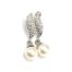 Boucles-dOreilles-Flamme-Metal-Argente-Strass-et-Perle-Ecru