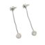 Boucles-dOreilles-Pendantes-Fine-Chaine-Metal-et-Cercle-Strass-Argente