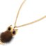 Sautoir-Collier-Pendentif-Chouette-Metal-Dore-avec-Pompon-Marron