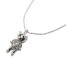 Sautoir-Collier-Pendentif-Panda-Metal-Cisele-avec-Cristaux-et-Strass-Argente