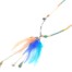 Sautoir-Collier-Perles-Brillantes-Pendentif-Plumes-Pompon-et-Pierres-Multicolore