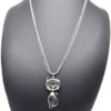 Sautoir-Collier-Pendentif-Chat-Cisele-Metal-Argente-avec-Coeur-Strass