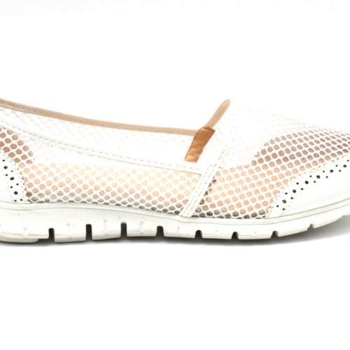 Espadrilles-Vernies-Perforees-Surpiqures-avec-Maille-Resille-et-Semelle-Compensee