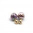 Boucles-dOreilles-Double-Mode-Boule-Metal-et-Verre-avec-Cristaux-Bordeaux