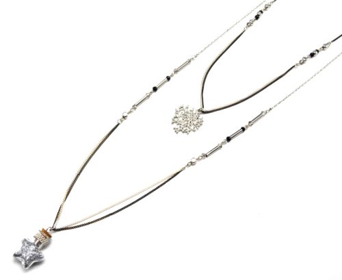 Sautoir-Collier-Double-avec-Perles-Arbre-de-Vie-Metal-Argente-et-Bouteille-Etoile-Paillettes