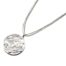 Sautoir-Collier-Multi-Chaines-Pendentif-Cercle-Ajoure-Notes-Musique-Strass-Metal-Argente