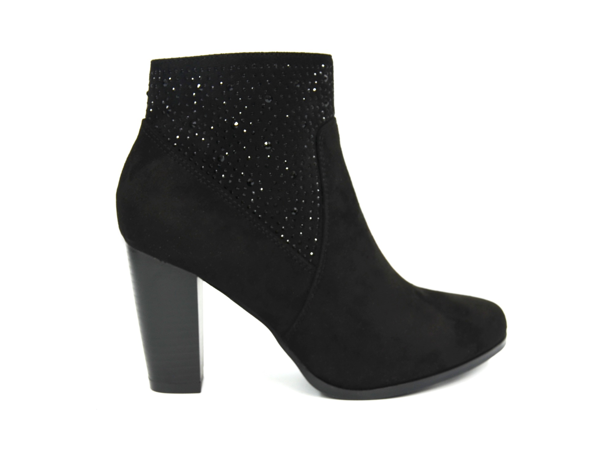 Bottine avec sales strass femme