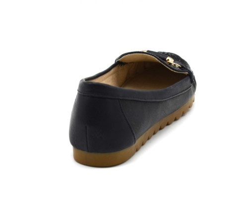 Mocassins-Simili-Cuir-Motif-Ecailles-avec-Boucle-et-Semelle-Ondulee