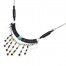 Collier-Fine-Chaine-Acier-Argente-avec-Pendentif-Plastron-Perles-Rocaille-Noir