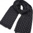 Foulard-Long-Automne-Hiver-Uni-avec-Motif-Mini-Etoiles