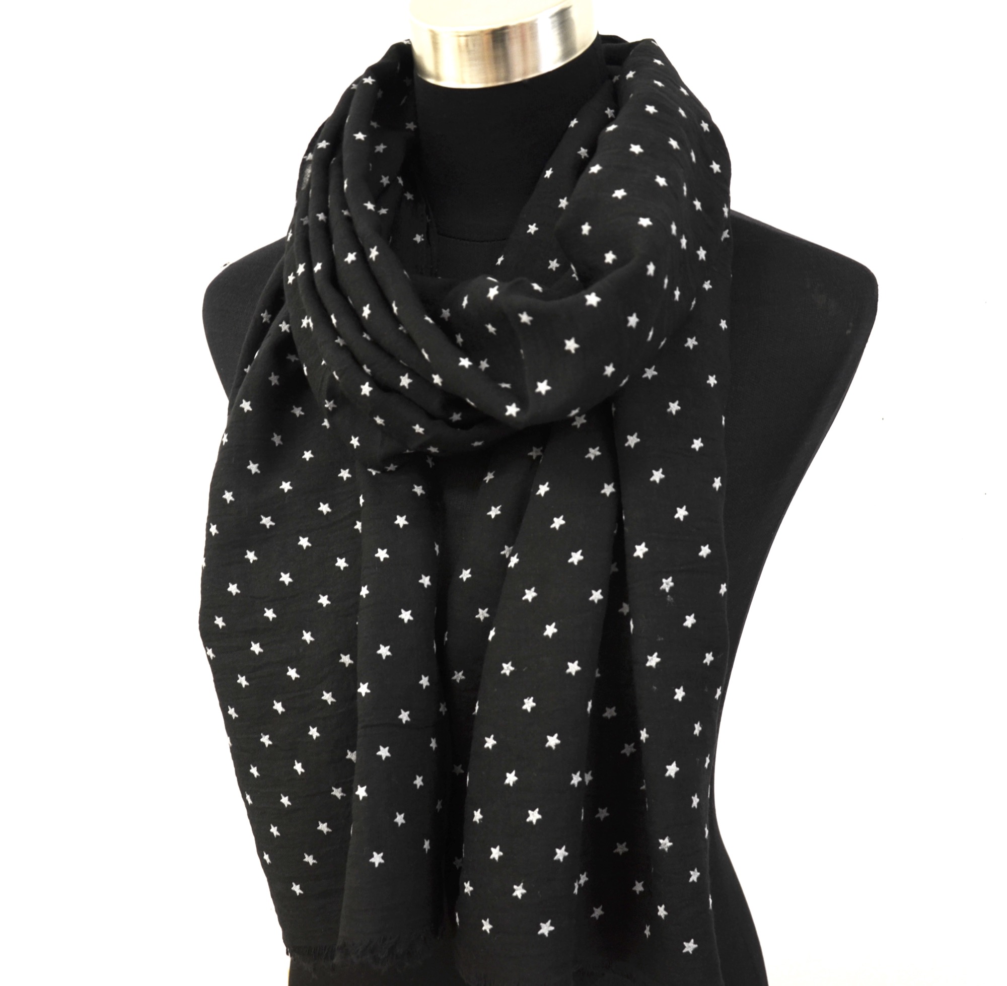 Foulard Femme Noir et Blanc