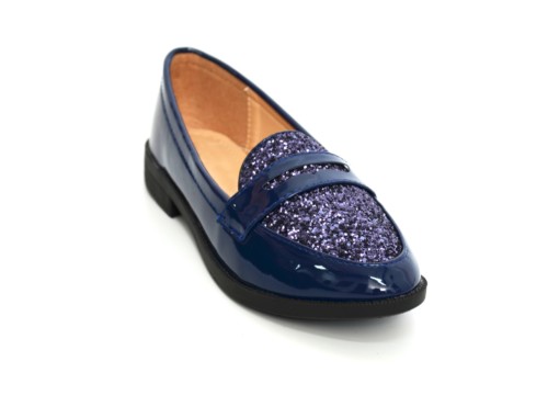 Mocassins-Vernis-Uni-avec-Bande-Ouverte-et-Paillettes-a-lAvant