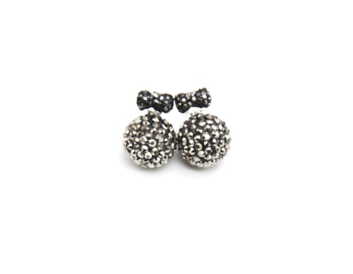 Boucles-dOreilles-Petit-Noeud-Papillon-et-Boule-Strass-Clous-Gris