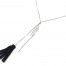 Collier-Fine-Chaine-Y-Pendentif-Plume-Metal-Argente-et-Pompon-Franges-Noir