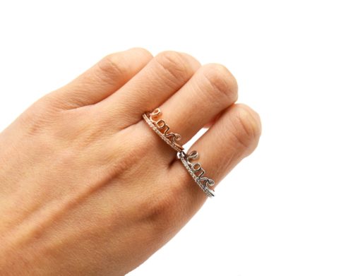 Bague-Phalange-Message-Love-Metal-et-Bande-Pierres-Zirconium