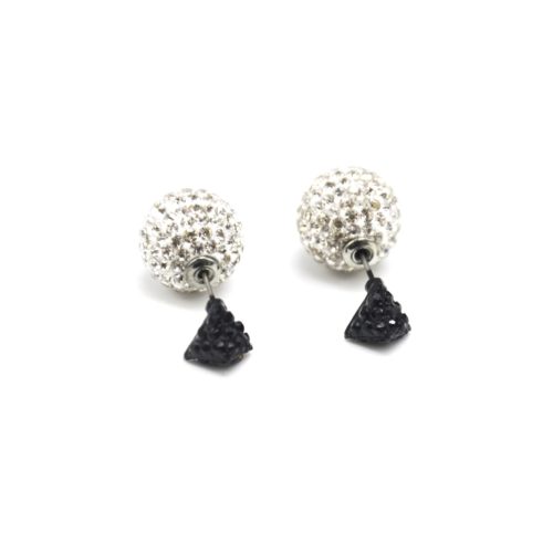 Boucles-dOreilles-Double-Pyramide-Strass-Noir-et-Boule-Strass-Blanc