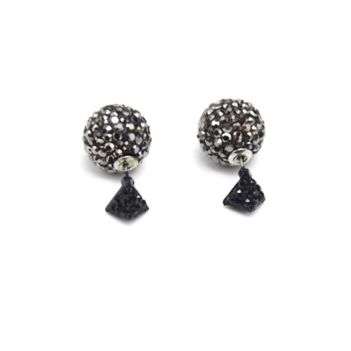 Boucles-dOreilles-Double-Pyramide-Strass-Noir-et-Boule-Strass-Gris