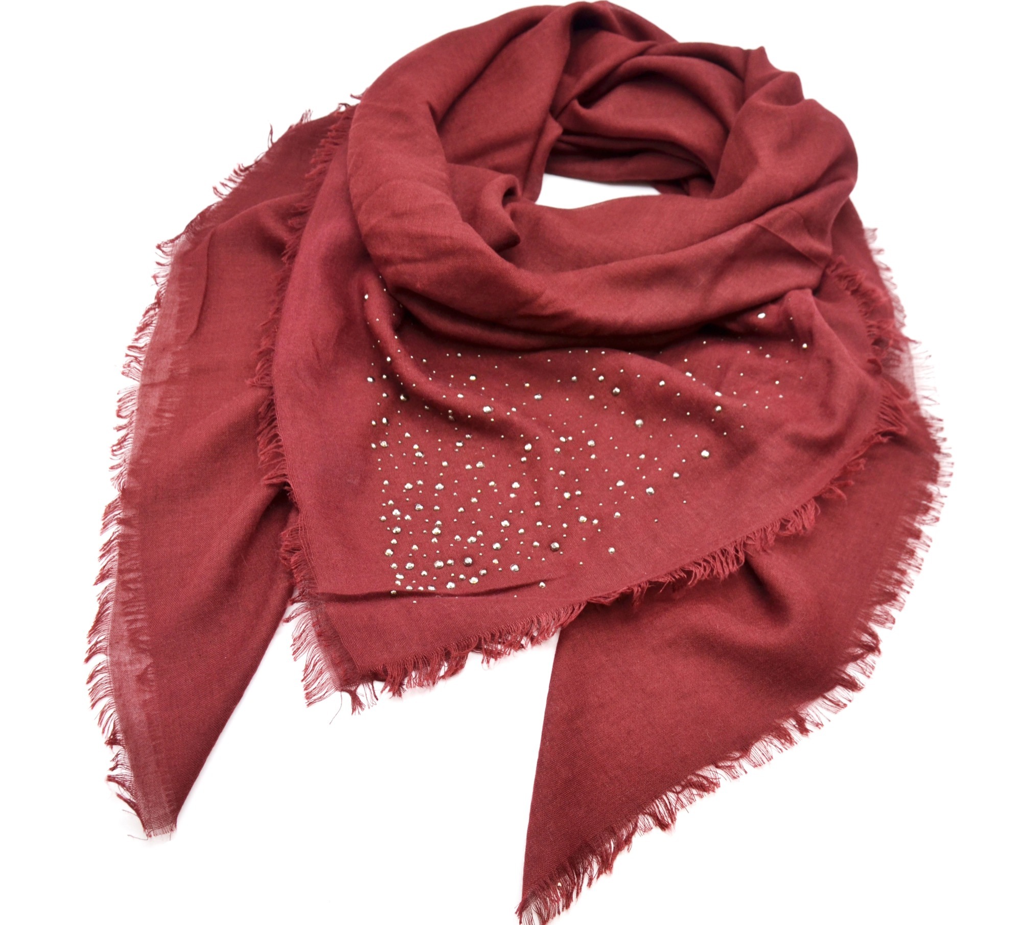 Foulard bordeaux pour femme Clearance