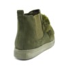 Baskets-Montantes-Sneakers-Effet-Daim-Uni-avec-Bandes-Fourrure-et-Tissu-Elastique-Kaki