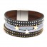 Bracelet-Manchette-Multi-Rangs-Cuir-Noir-avec-Charms-Etoiles-et-Clous-Metal-Dore-Argente
