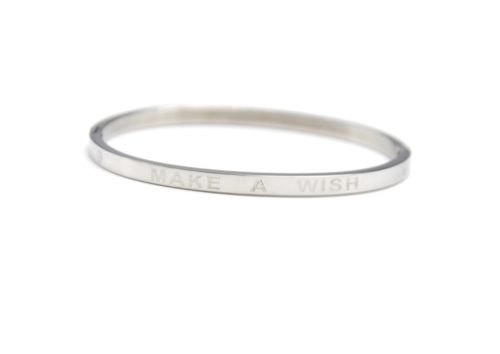 Bracelet-Jonc-Fin-Acier-Argente-avec-Message-Make-A-Wish